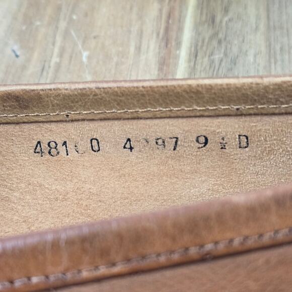 Allen Edmonds Mens 9.5D Barbados Brown Leather Woven Casual Daily Penny Loafer - Picture 13 of 13